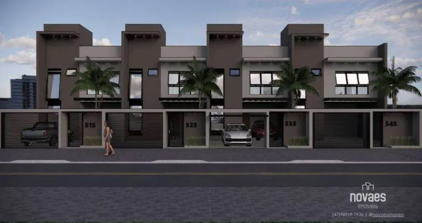 Sobrado com 3 dormitórios à venda, 101 m² por R$ 760.000 - Glória - Joinville/SC