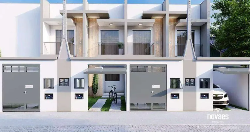 Geminados com 2 suítes à venda, 676 m² por r$ 345.000 - espinheiros - joinville/sc