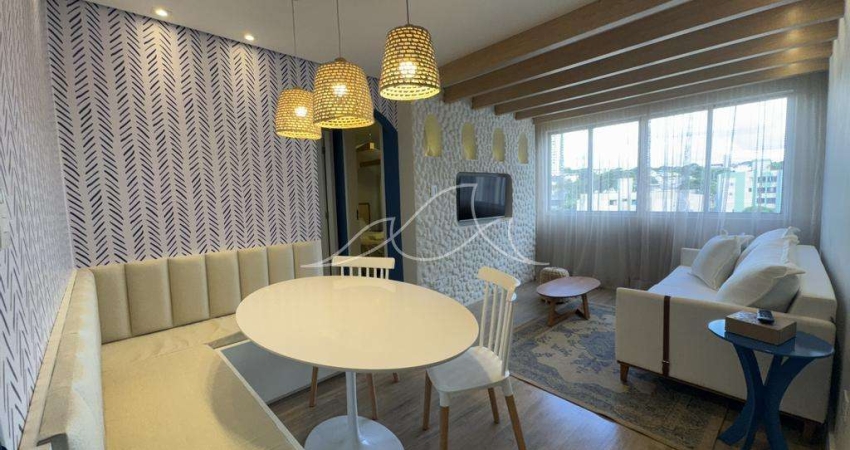 Apartamento locado para venda de investidores no Res. Paineiras no Jd. Ipanema em Maringá/PR com 45,60 m² privativos e mobiliado