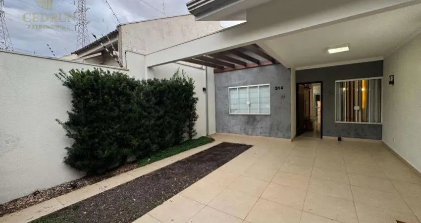 Casa para locação no Jd. Três Lagoas com 01 Suíte, 02 Quartos e Área gourmet aconchegante