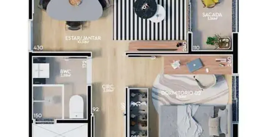 Apartamento à venda em maringá, jardim aclimação, com 2 quartos, com 52.62 m², wit residences