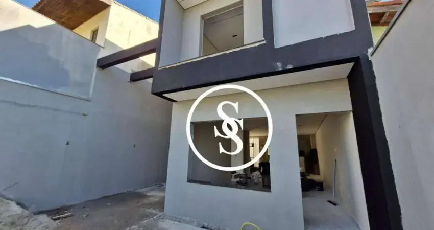 Casa Sobrado Novo com 160 m², 3 suítes, 4 vagas de garagem, por R$ 1.190.000,00 - Independência - São Bernardo do Campo/SP