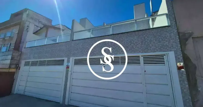 Casa sobrado novo com 150 m² de área privativa, 3 dormitórios, 3 vagas de garagem, à venda por r$ 800.000,00 - jardim estádio - santo andré/sp