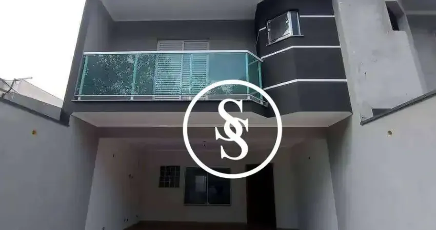 Casa Sobrado Novo com, 156 m² de área privativa, 3 suítes e 4 vagas de garagem, por R$ 960.000,00 - Jardim do Mar - S. B. do Campo/SP
