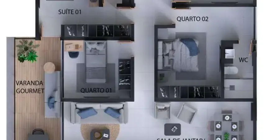 Apartamento com 133 m², sendo 4 quartos no Aeroclube - João Pessoa/PB