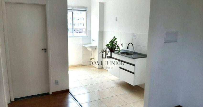 Apartamento com 2 dormitórios, 47 m² - venda por R$ 189.000,00 ou aluguel por R$ 1.835,00/mês - Recreio dos Sorocabanos - Sorocaba/SP