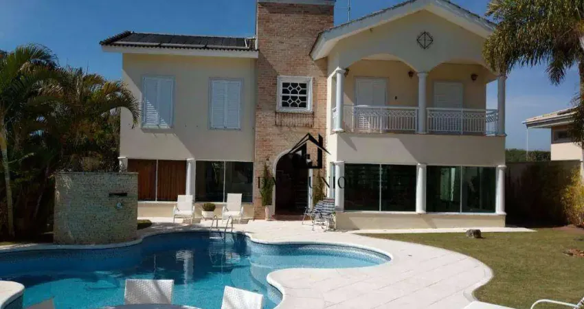 Casa com 5 dormitórios sendo 3 suítes à venda, 525 m² por r$ 2.600.000 - condomínio saint charbel - araçoiaba da serra/sp