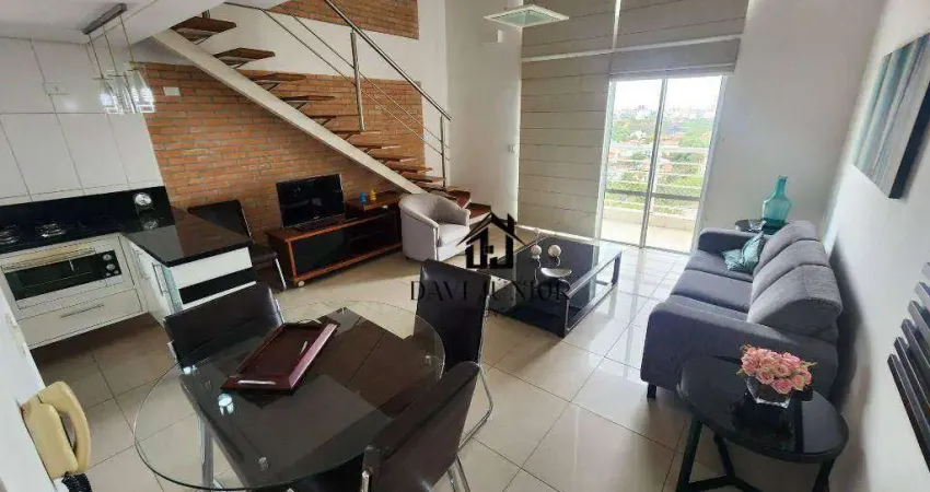 Apartamento com 1 dormitório para alugar, 62 m² por r$ 3.640,00/mês - parque campolim - sorocaba/sp