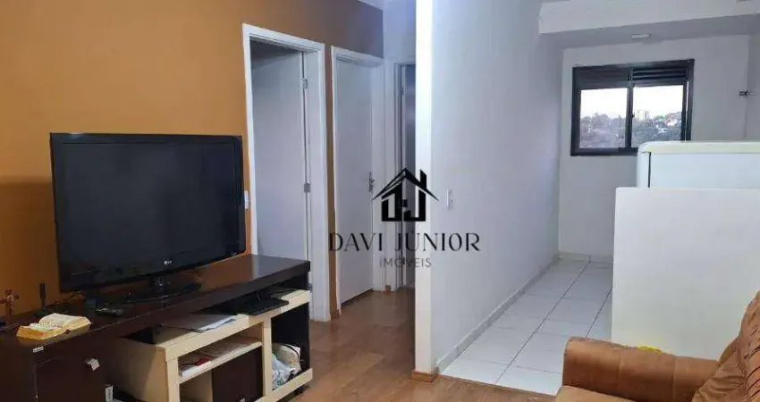Apartamento com 2 dormitórios à venda, 47 m² por r$ 245.000 - jardim gutierres - sorocaba/sp