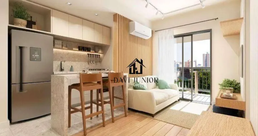 Apartamento com 2 dormitórios sendo 1 suíte à venda, 55 m² por r$ 550.000 - jardim santa rosália - sorocaba/sp