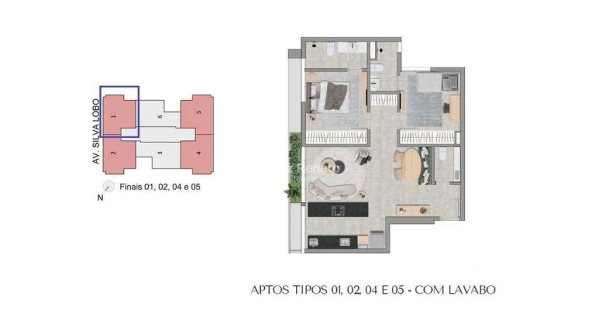 Apartamento á venda no bairro Nova Granada