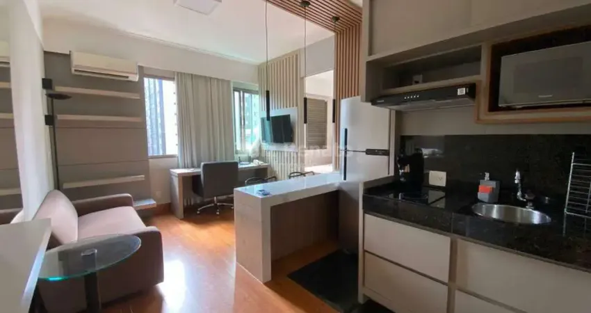Flat com 1 quarto para alugar na Rua Bernardo Guimarães, Lourdes, Belo Horizonte