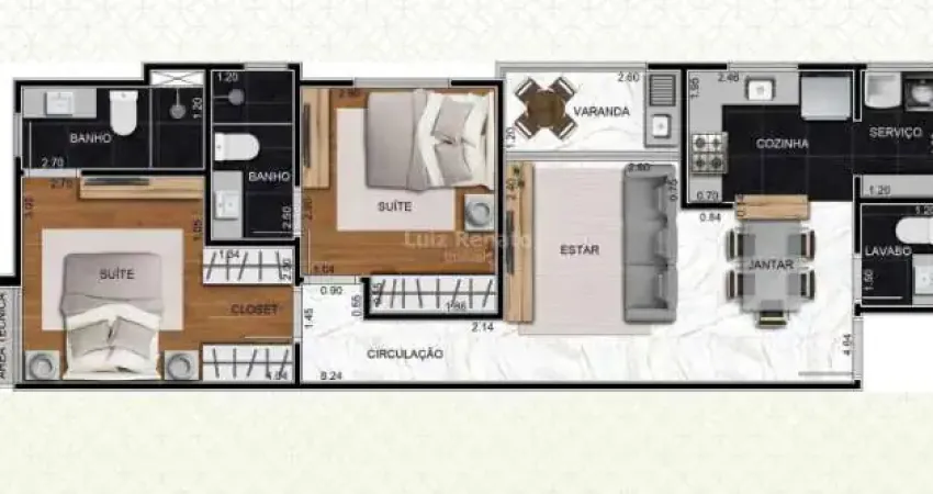 Apartamento com 2 quartos à venda na Rua Deputado Bernardino de Sena Figueiredo, Cidade Nova, Belo Horizonte