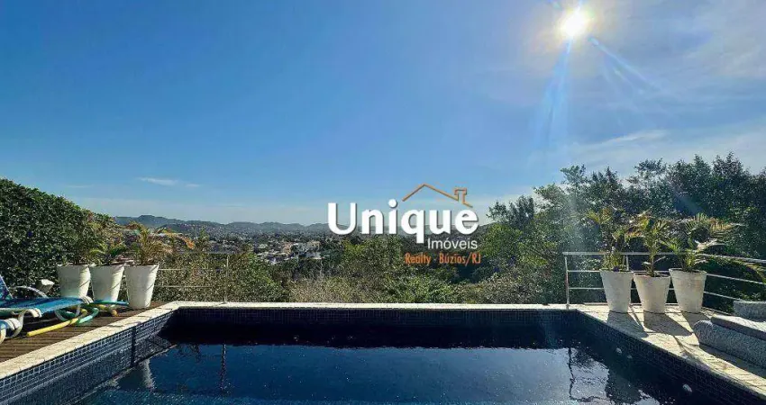 Casa com 6 dormitórios à venda, 800 m² por r$ 4.500.000,00 - alto de búzios - armação dos búzios/rj