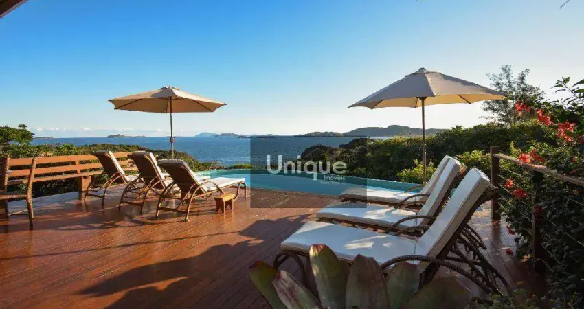 Casa com 6 dormitórios à venda, 256 m² por r$ 6.000.000,00 - ferradurinha - armação dos búzios/rj