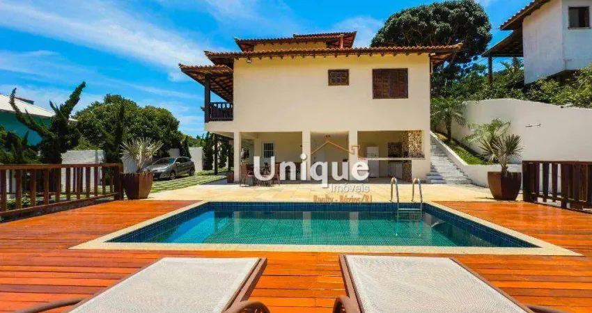 Casa com 6 dormitórios para alugar temporada, por R$ 2.500/dia - João Fernandes - Armação dos Búzios/RJ