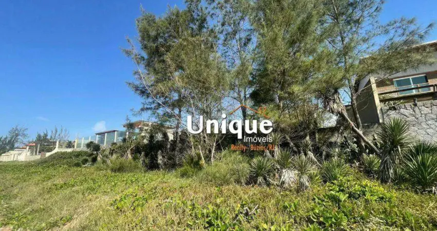 Terreno beira mar à venda, 1660 m² por R$ 2.400.000 - Baía Formosa - Armação dos Búzios/RJ