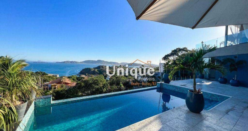 Casa com 4 dormitórios à venda, 150 m² por R$ 4.200.000,00 - Ferradurinha - Armação dos Búzios/RJ