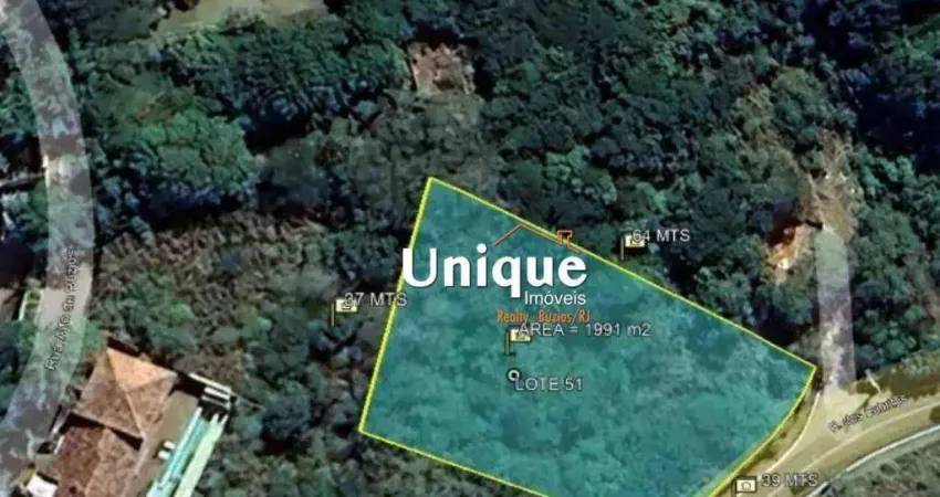 Terreno à venda, 1991 m² por r$ 615.000,00 - altos de búzios - armação dos búzios/rj