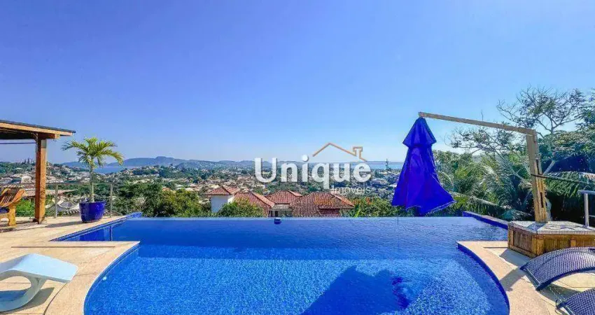 Casa com 4 dormitórios - venda por r$ 3.600.000 ou aluguel temporada a partir de r$ 2.000/dia - alto de búzios - armação dos búzios/rj