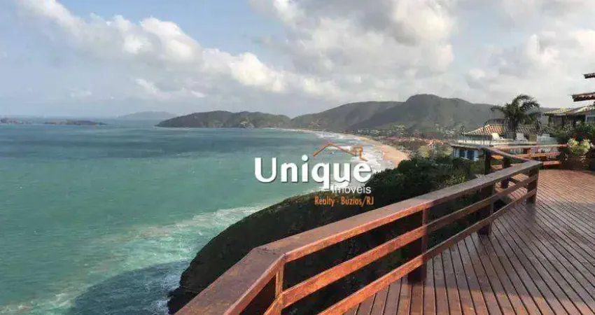 Casa com linda vista mar por R$ 4.000.000 - Geribá - Armação dos Búzios/RJ