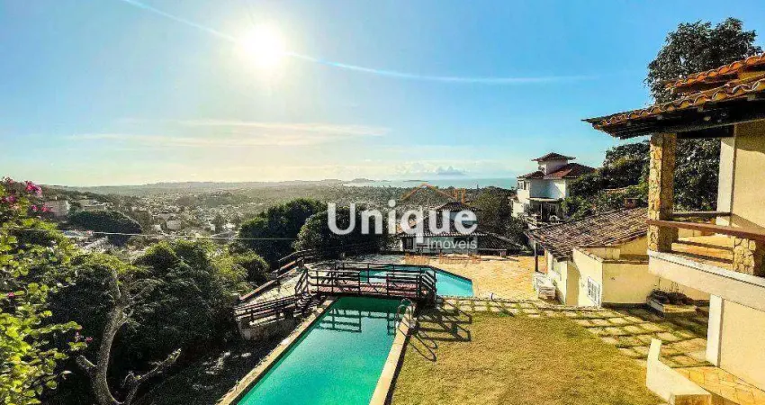 Casa vista mar, 5 dormitórios à venda, 245 m² por R$ 2.900.000 - Geribá - Armação dos Búzios/RJ