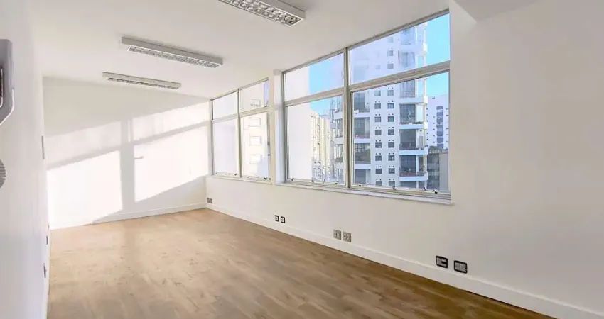 Sala comercial com 29m² para locação com 1 sala 1 banheiro sem vaga próximo a avenida Nove de Julho