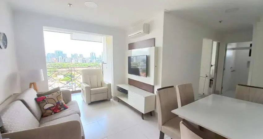 Apartamento tipo flat para locação mobiliado e equipado com 2 dormitórios 1 vaga ao lado da Bandeir