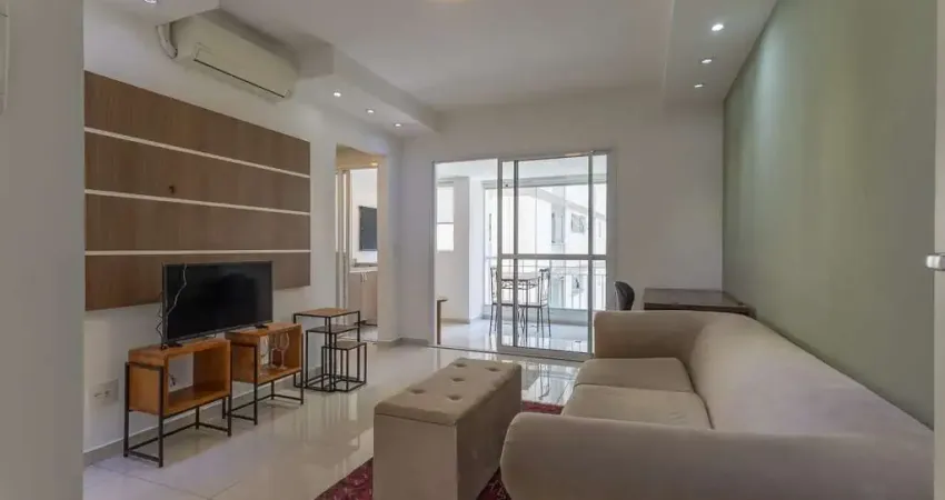 Apartamento 1 dorm. (suite) para alugar, 48m², 1 vaga, mobiliado, com ar condicionado - r$4.800,00,