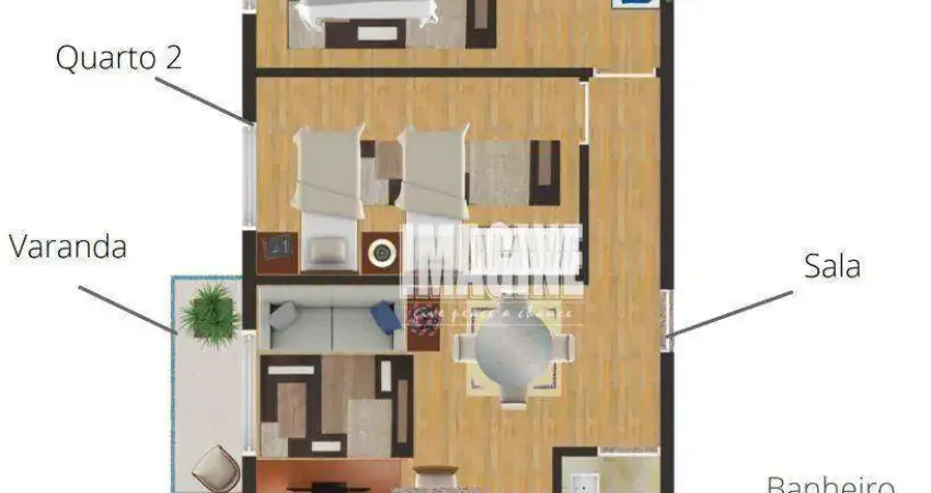 Apartamento em Itaquera com 2 Dormitórios, 1 Banheiro, Sacada, 42 m²