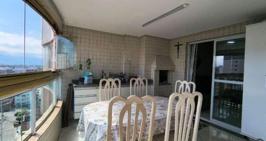 Apartamento com 3 dormitórios à venda, 116 m² por R$ 750.000,00 - Aviação - Praia Grande/SP