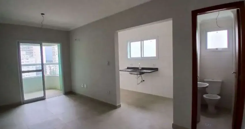 Apartamento novo com 2 quartos, no caiçara - praia grande/sp