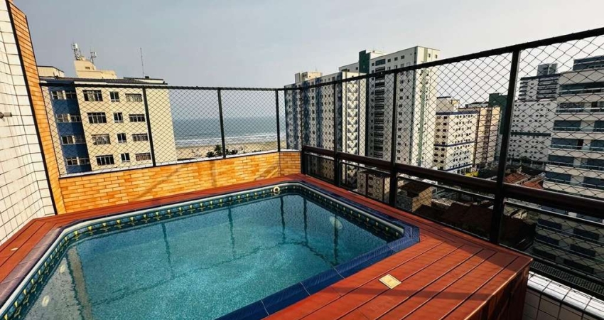 Cobertura à venda na Guilhermina, Praia Grande - Vista Mar!