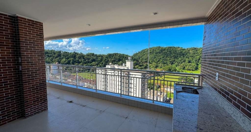Apartamento à venda no Canto do Forte, Praia Grande, com 3 suítes, vista para o mar e lazer completo.