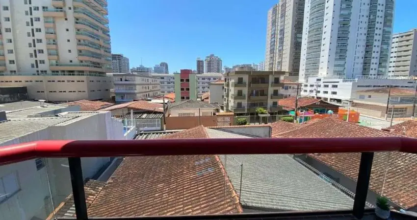 Apartamento com 1 dormitório para alugar, 76 m² por r$ 2.500,01/mês - tupi - praia grande/sp