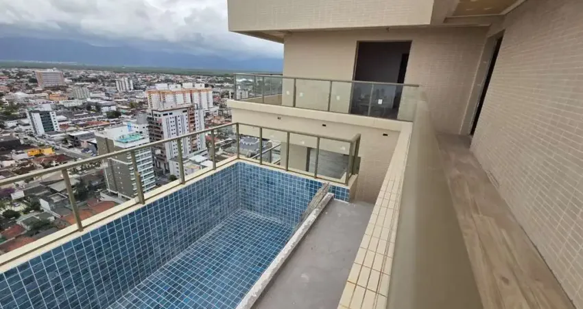 Cobertura com 4 dormitórios à venda, 370 m² por r$ 5.950.000,00 - canto do forte - praia grande/sp