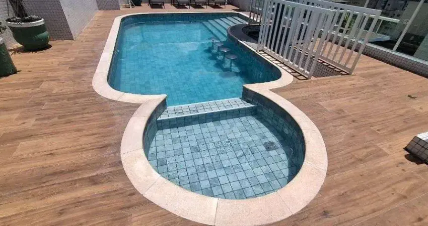 Apartamento com 1 dormitório para alugar, 64 m² por R$ 3.100,02/mês - Canto do Forte - Praia Grande/SP