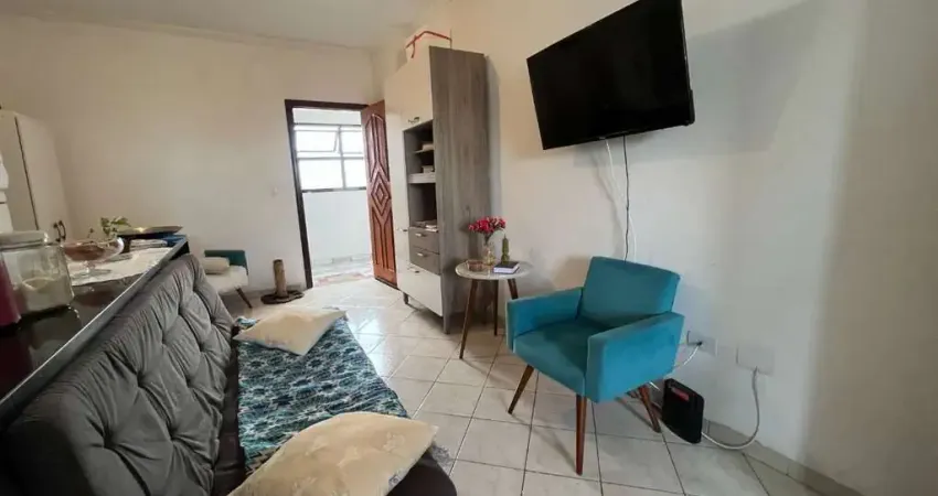 Kitnet com 1 dormitório para alugar, 43 m² por R$ 1.650,01/mês - Tupi - Praia Grande/SP