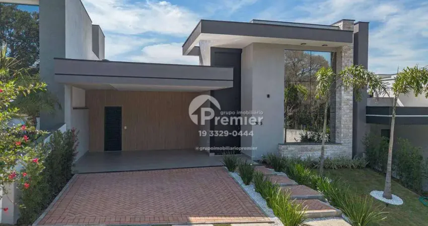 Casa térrea de alto padrão em indaiatuba: 3 suítes, piscina, lazer privativo e design moderno