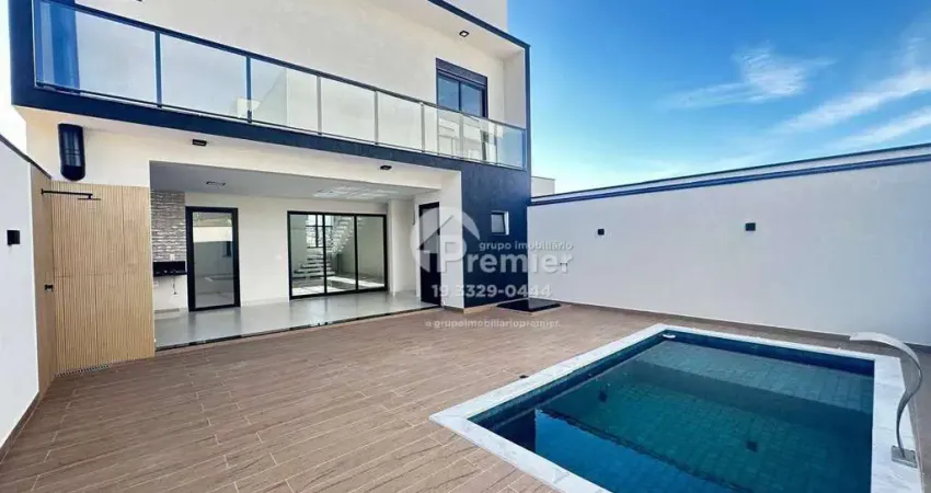 Casa com 3 suítes e lazer privativo no condomínio park gran reserve, indaiatuba