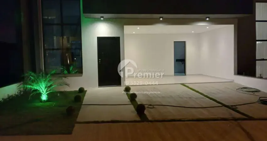 Casa térrea de alto padrão com 3 suítes e piscina em indaiatuba