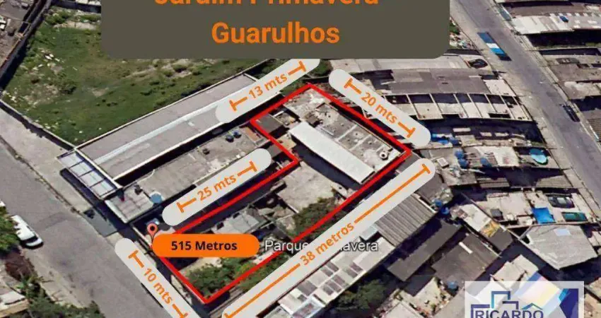 Terreno comercial à venda na Rua Topázio, Parque Primavera, Guarulhos