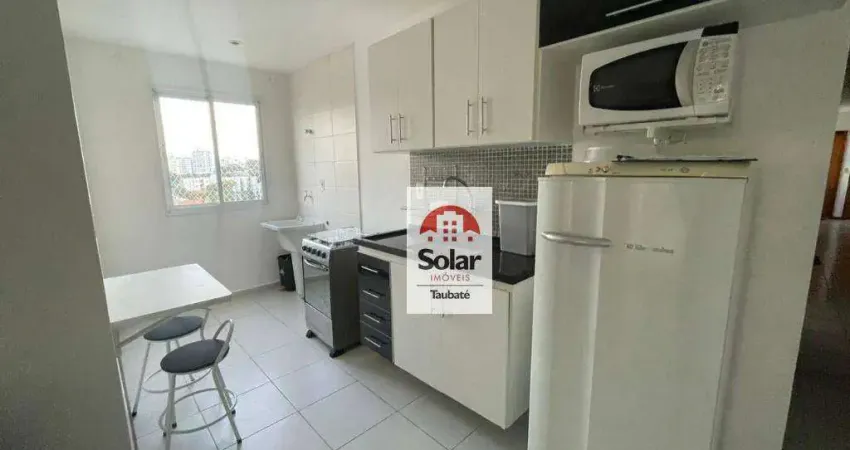 Apartamento com 1 dormitório para alugar, 38 m² por r$ 1.238,93/mês - vila são josé - taubaté/sp