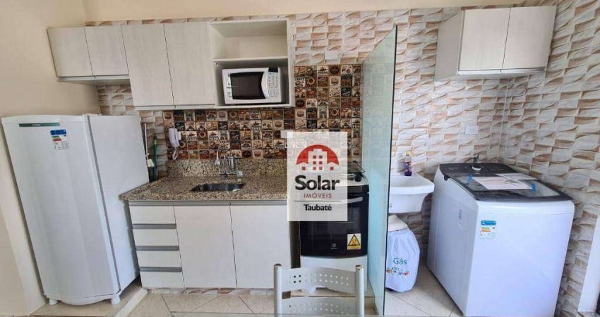Kitnet com 1 dormitório para alugar, 45 m² por R$ 1.700,00/mês - Centro - Taubaté/SP