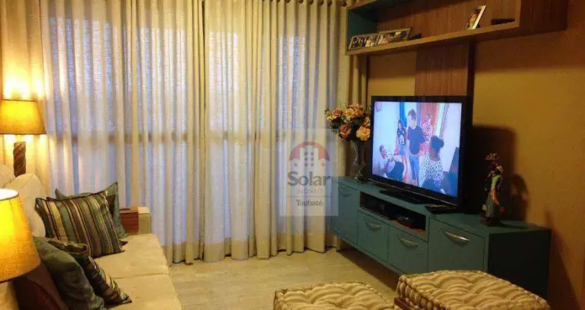 Apartamento com 3 dormitórios para alugar, 114 m² por R$ 4.705,26/mês - Jardim das Nações - Taubaté/SP
