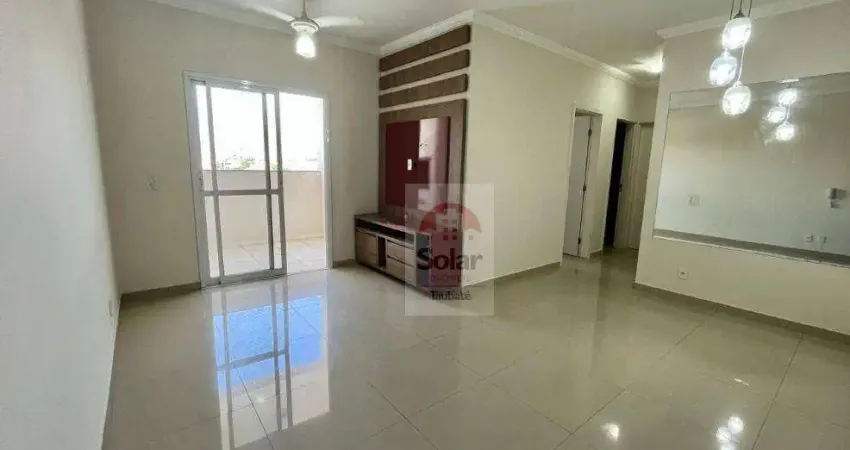 Apartamento com 3 dormitórios para alugar, 77 m² por r$ 2.700,00/mês - parque são luís - taubaté/sp