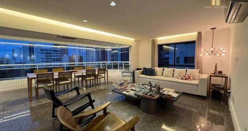 Apartamento com 4 dormitórios à venda, 211 m² por R$ 1.800.000,00 - Meireles - Fortaleza/CE