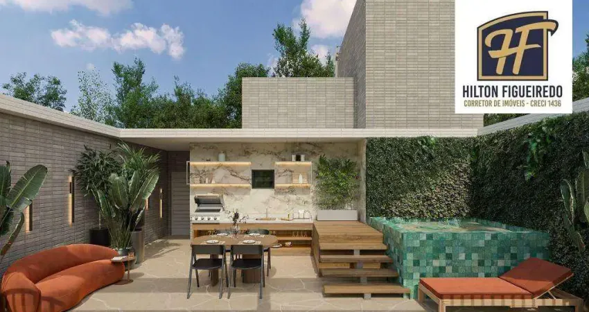 Cobertura com 2 dormitórios à venda, 110 m² por r$ 720.400,00 - bessa - joão pessoa/pb