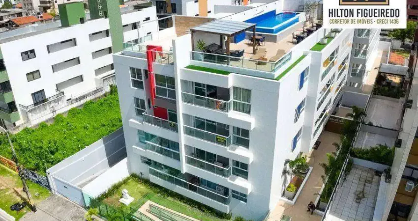 Apartamento com 2 dormitórios à venda, 58 m² por r$ 677.750,00 - bessa - joão pessoa/pb