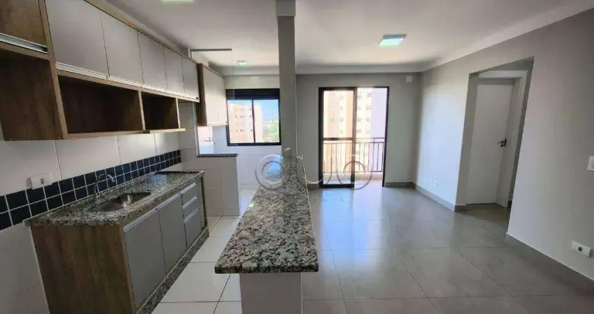 Apartamento com 2 dormitórios para alugar, 58 m² por R$ 1.895,32/mês - Dois Córregos - Piracicaba/SP